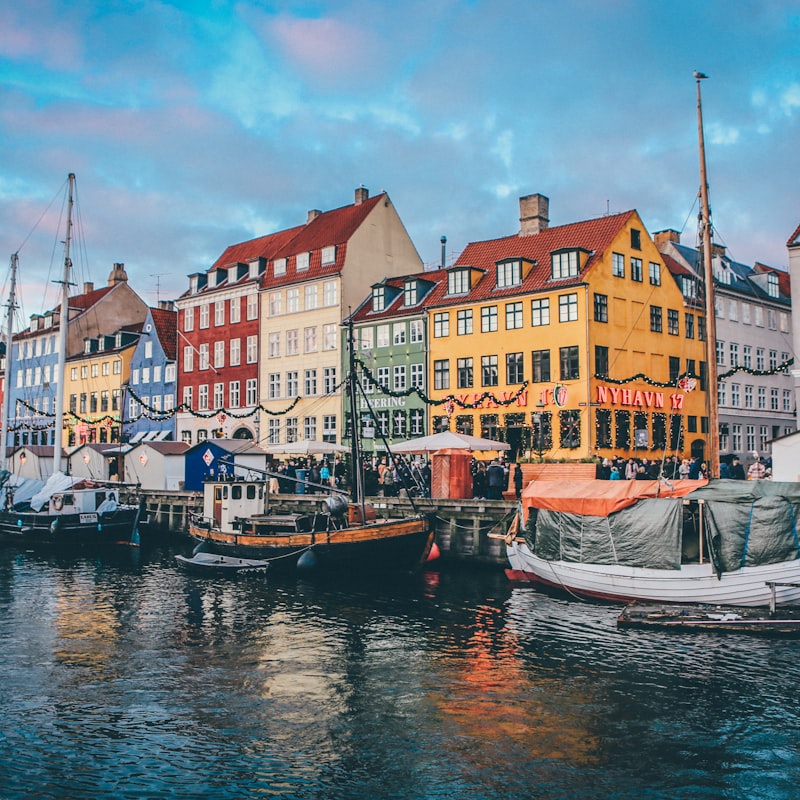 Nyhavn Harbor - Colorful 17th-century townhouses along the canal